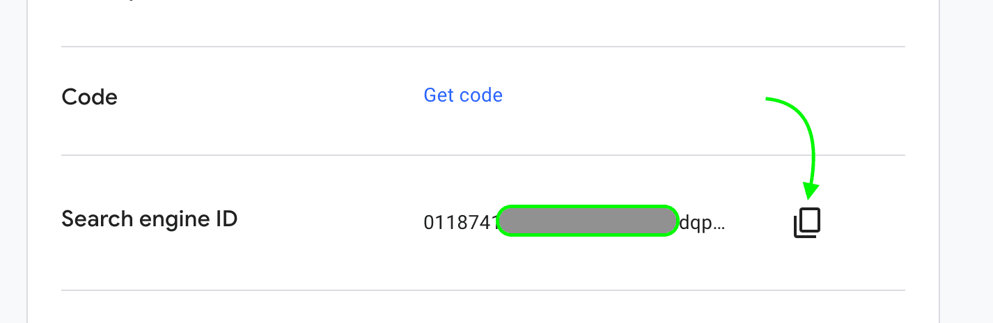 Programmable Search Engine ID